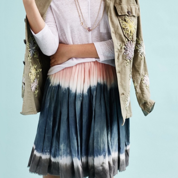NWT‎ Vivien Ramsay for Anthropologie Sea Isle Skirt M - Picture 1 of 7